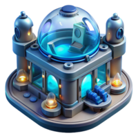 impressive creative Underwater research facility, futuristic design, glowing lights, deep ocean setting, highly detailed, authentic png