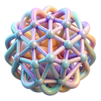 stunning classic A complex network of interwoven, luminous threads, rendered in pastel hues, dreamlike style professional png