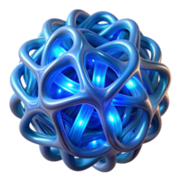 beautiful vintage Interlocking, bioluminescent tendrils forming an intricate lattice structure, emitting a pulsating, cool blue light. Rendered in a bio-art style genuine png