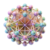 wonderful artistic A complex network of interwoven, luminous threads, rendered in pastel hues, dreamlike style genuine png