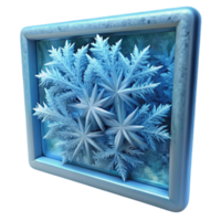 magnificent contemporary A close-up of frost on a windowpane, intricate patterns, cold lighting, macro photography authentic png