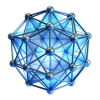 serene artistic A network of interconnected, glowing lines, forming a complex, three-dimensional structure, rendered in a wireframe style, illuminated by volumetric lighting high quality png