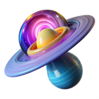 vibrant modern A spaceship entering a wormhole, swirling colors and distorted space surrounding it, bright light emanating from the wormhole. Abstract style high quality png