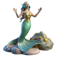 serene traditional A beautiful siren with shimmering scales and webbed hands, singing on a rocky shore, pre-Raphaelite style, ethereal lighting authentic png
