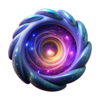 dramatic vintage A mystical portal swirling with galaxies and nebulae, radiating an ethereal, multi-colored light. Cosmic art style high resolution png