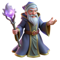 wonderful artistic vibrant abstract A wise old wizard casting a powerful spell, fantasy art style, glowing magical energy exclusive high resolution png