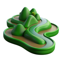 impressive creative extraordinary abstract A Winding River Snaking Through a Green Val exclusive high resolution png