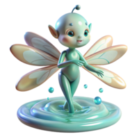 magnificent minimalist wonderful minimalist A Delicate Sprite with Dragonfly Wings authentic high resolution png