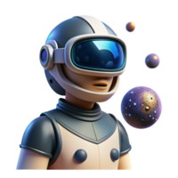 beautiful minimalist wonderful traditional An Astronaut Wearing a Sleek Augmented genuine png