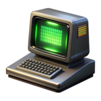 impressive creative stunning abstract A Vintage Computer Terminal Displaying Cry professional genuine png