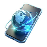 extraordinary classic serene creative A Sleek Transparent Smartphone Displaying authentic authentic png