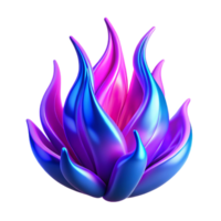 beautiful modern wonderful creative Abstract Fractal Flames in Electric Blue A authentic genuine png