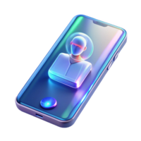 impressive abstract impressive contemporary A Futuristic Transparent Smartphone Dis professional authentic png