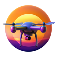 extraordinary rustic extraordinary artistic A Solitary Drone Silhouetted Against a V premium high resolution png
