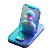 serene artistic vibrant traditional A Futuristic Transparent Smartphone Dis high quality detailed png