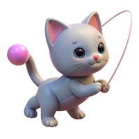 elegant contemporary impressive vintage A Playful Kitten Batting at a String Clos authentic high quality png