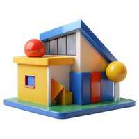 wonderful artistic beautiful artistic A Bauhaus Inspired House Primary Colors high resolution original png