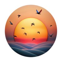 extraordinary classic impressive creative A Flock of Birds Silhouetted Against a V exclusive high resolution png