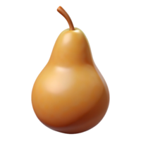 elegant rustic A single, ripe pear, meticulously rendered in photorealistic detail, soft diffuse lighting, subtle shadow beneath, minimalist style premium png