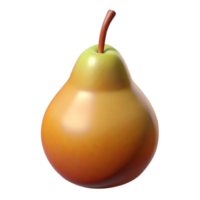 magnificent creative A single, ripe pear, meticulously rendered in photorealistic detail, soft diffuse lighting, subtle shadow beneath, minimalist style original png