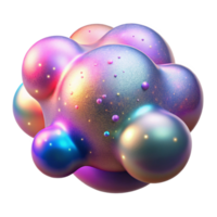 beautiful contemporary A field of shimmering, holographic particles, shifting and changing color, with a dreamy, ethereal aesthetic and soft focus original png