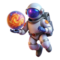 beautiful classic A lone astronaut floating in space, holding a glowing orb of data, surrounded by swirling nebulae. Photorealistic style, dramatic lighting, sense of awe and wonder authentic png