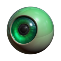 impressive traditional A single human eye, iris a deep emerald green, realistic rendering, dramatic chiaroscuro lighting, minimalist portrait high resolution png