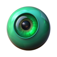 beautiful modern A single human eye, iris a deep emerald green, realistic rendering, dramatic chiaroscuro lighting, minimalist portrait premium png