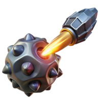 stunning contemporary A powerful energy beam emanating from a futuristic weapon, destroying a large asteroid. Intense, blinding lighting, comic book style detailed png