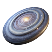 wonderful vintage A spiral galaxy seen edge-on, its dust lanes and star clusters clearly visible. Realistic, detailed rendering exclusive png