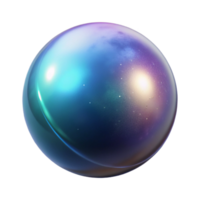 stunning classic A single, perfect sphere reflecting the light of distant galaxies. Abstract, minimalist style premium png