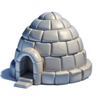 sereno abstrato iglu, neve quadra construção, ártico abrigo, tradicional inuit arquitetura, digital pintura, Alto resolução png