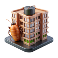 extraordinary abstract Microscale apartment building, designed for insects, intricate details, macro photography style high quality png