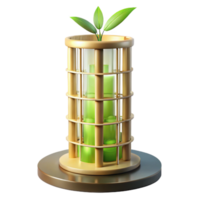 magnificent classic Bamboo skyscraper, sustainable and innovative design, natural light filtering through the bamboo, futuristic and eco-friendly style original png