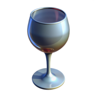 deslumbrante tradicional uma solteiro, esvaziar vinho vidro, refletindo a luz fonte, criando luzes e sombras detalhado png