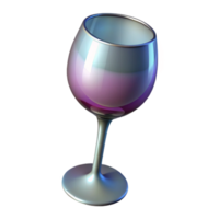 impressive abstract A single, empty wine glass, reflecting the light source, creating highlights and shadows 4K png