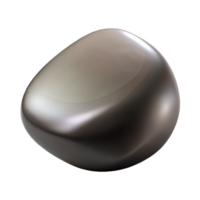 impressive classic A single, polished river stone, grey and smooth, with a dramatic, chiaroscuro lighting setup exclusive png
