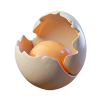 elegant creative A single, cracked eggshell, white and delicate, lit by a soft, diffused light from below genuine png