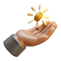 impressive contemporary A withered hand clutching a single seed against a backdrop of a polluted cityscape, illuminated by a faint ray of hope, symbolic and poignant, high quality png