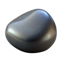 wonderful abstract A single, polished river stone, grey and smooth, with a dramatic, chiaroscuro lighting setup 4K png