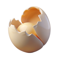 vibrant minimalist A single, cracked eggshell, white and delicate, lit by a soft, diffused light from below authentic png