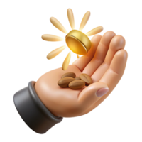 stunning traditional A withered hand clutching a single seed against a backdrop of a polluted cityscape, illuminated by a faint ray of hope, symbolic and poignant, original png
