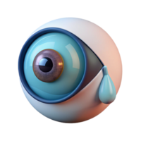 extraordinary rustic A close-up of a cybernetic eye shedding a single tear, melancholic and evocative, soft, diffused lighting genuine png