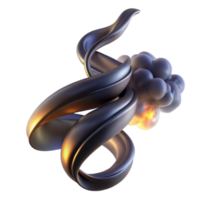 vibrant classic A dynamic, twisting ribbon of smoke, illuminated by a dramatic chiaroscuro lighting, in a Baroque style 4K png