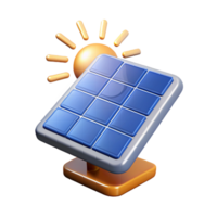 magnificent creative A solar panel absorbing sunlight, visualized by beams of light converging on its surface, in a renewable energy visualization style authentic png