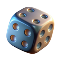 extraordinary abstract A single, rolling dice, showing the number six, lit by a dramatic, chiaroscuro lighting setup high quality png