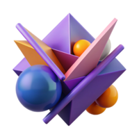 dramatic modern Sharp, geometric shapes intersecting and overlapping, creating a sense of dynamic tension, constructivist style professional png