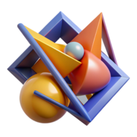 magnificent creative Sharp, geometric shapes intersecting and overlapping, creating a sense of dynamic tension, constructivist style 4K png