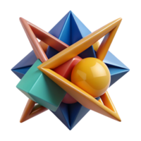 vibrant contemporary Sharp, geometric shapes intersecting and overlapping, creating a sense of dynamic tension, constructivist style authentic png