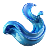 dramatic modern A dynamic, flowing form inspired by the movement of water, with a fluid, translucent quality, aquatic art style professional png